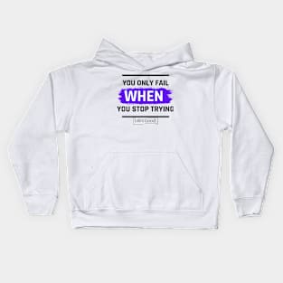 dont stop Kids Hoodie